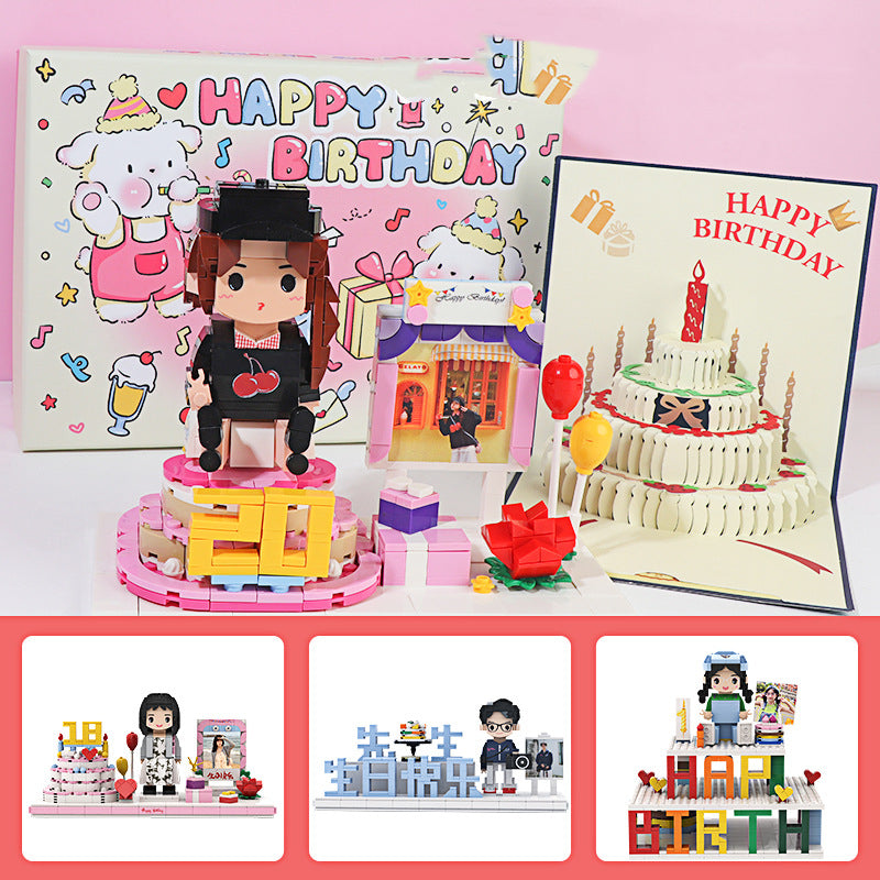Birthday Gift Real Photo Building Block Portrait Diy Doll Figure Garage Kit Girlfriend Boyfriend Memorial Gift