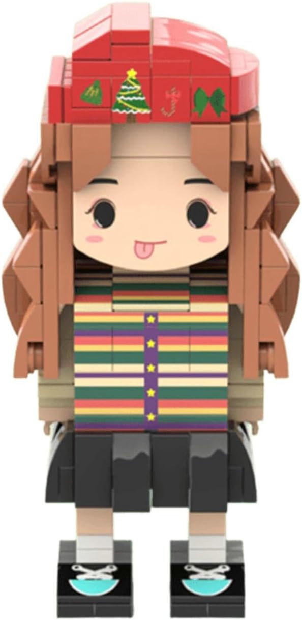 Hoto Building Blocks Portrait Doll DIY Hand Building Blocks Doll Assembling Couple Handmade Birthday Gift