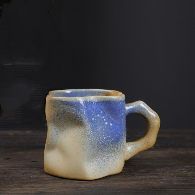 Simple Coarse Pottery Coffee Cup Creative Kiln Change Mug Retro Ceramic Cup