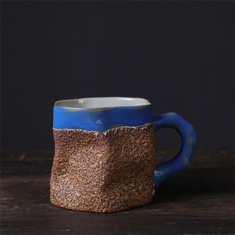 Simple Coarse Pottery Coffee Cup Creative Kiln Change Mug Retro Ceramic Cup